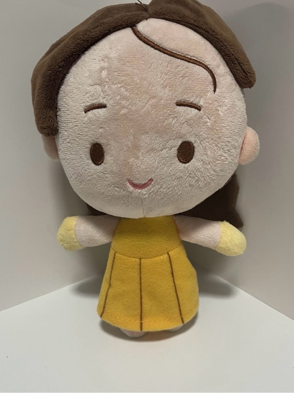 Disney Parks Beauty and the Beast Belle  Plush Soft Yellow Dress 8 Inch